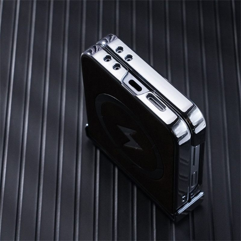 Κάλυμμα Samsung Galaxy Z Flip 7 Fe Θήκες Κινητών Δερμάτινη Βάση Magsafe Συμβατή Με Εφέ