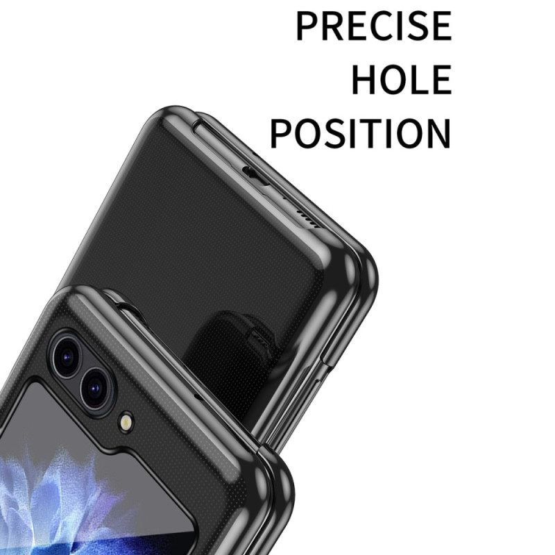 Κάλυμμα Samsung Galaxy Z Flip 7 Fe Θήκες Κινητών Διαφανής Σχεδιασμός Και Μεταλλικό Εφέ