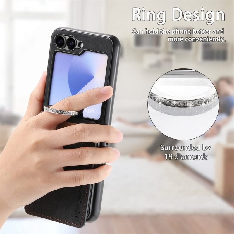 Κάλυμμα Samsung Galaxy Z Flip 7 Fe Θήκες Κινητών Εφέ Σουέτ Με Θήκη Καρτών