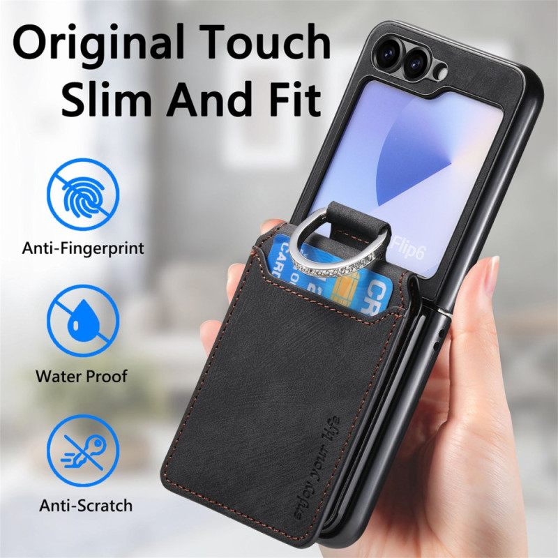 Κάλυμμα Samsung Galaxy Z Flip 7 Fe Θήκες Κινητών Εφέ Σουέτ Με Θήκη Καρτών