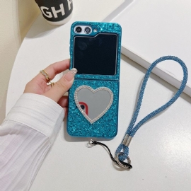 Κάλυμμα Samsung Galaxy Z Flip 7 Fe Θήκες Κινητών Καθρέφτης Και Λουράκι