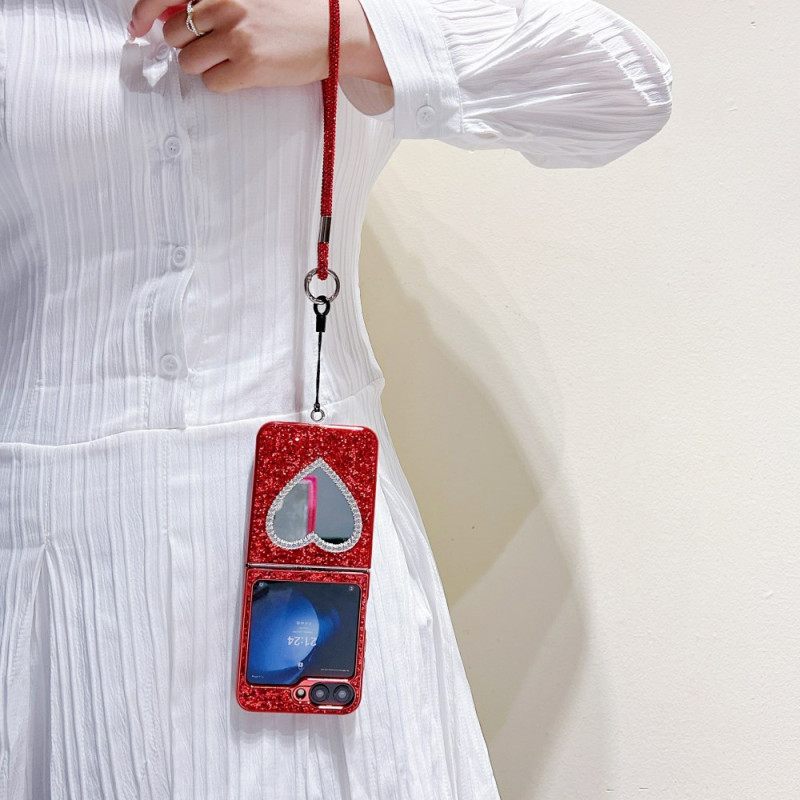 Κάλυμμα Samsung Galaxy Z Flip 7 Fe Θήκες Κινητών Καθρέφτης Και Λουράκι