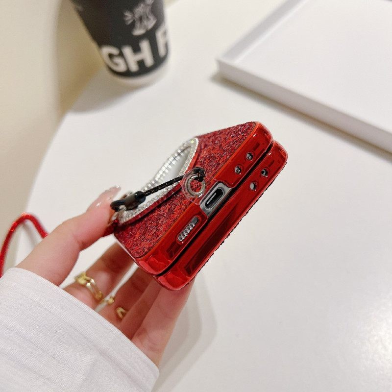 Κάλυμμα Samsung Galaxy Z Flip 7 Fe Θήκες Κινητών Καθρέφτης Και Λουράκι