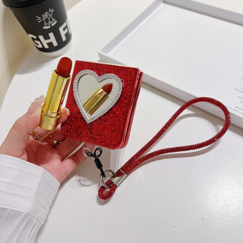 Κάλυμμα Samsung Galaxy Z Flip 7 Fe Θήκες Κινητών Καθρέφτης Και Λουράκι