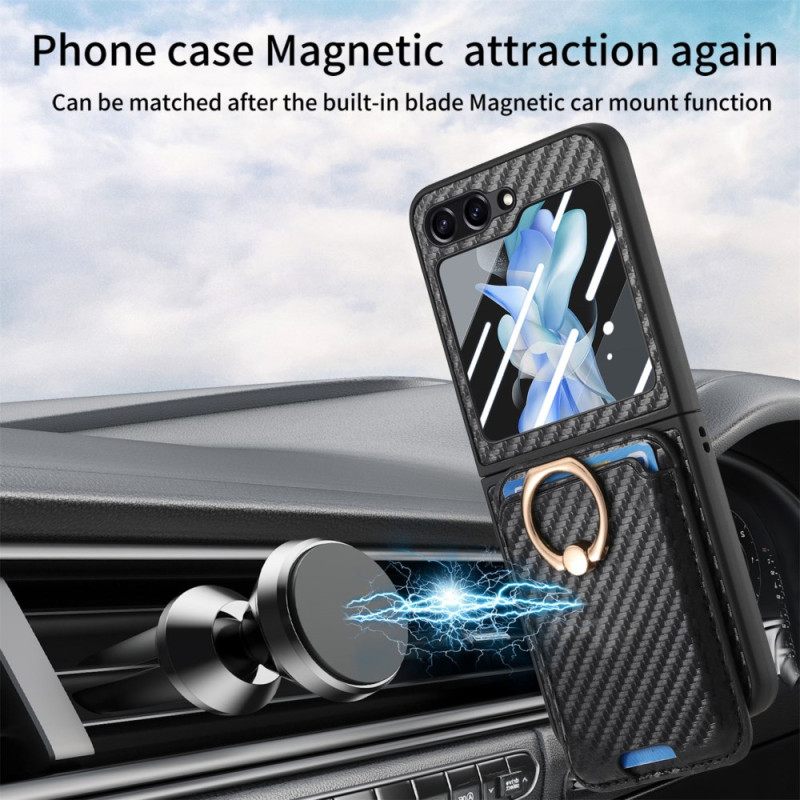Κάλυμμα Samsung Galaxy Z Flip 7 Fe Θήκες Κινητών Θήκη Για Κάρτες Από Ανθρακονήματα