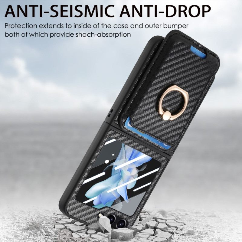 Κάλυμμα Samsung Galaxy Z Flip 7 Fe Θήκες Κινητών Θήκη Για Κάρτες Από Ανθρακονήματα