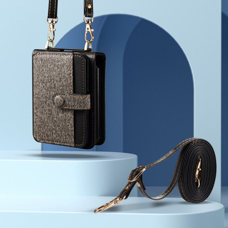 Κάλυμμα Samsung Galaxy Z Flip 7 Fe Θήκες Κινητών Θήκη Κάρτας Και Κορδόνι