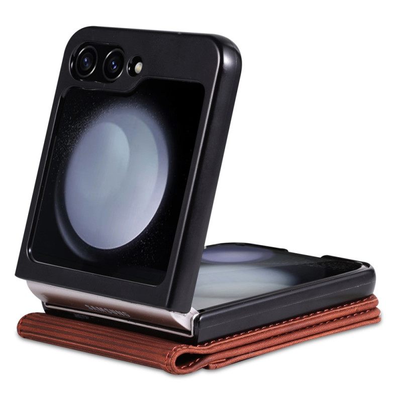 Κάλυμμα Samsung Galaxy Z Flip 7 Fe Θήκες Κινητών Θήκη Καρτών Azns Από Τεχνητό Δέρμα