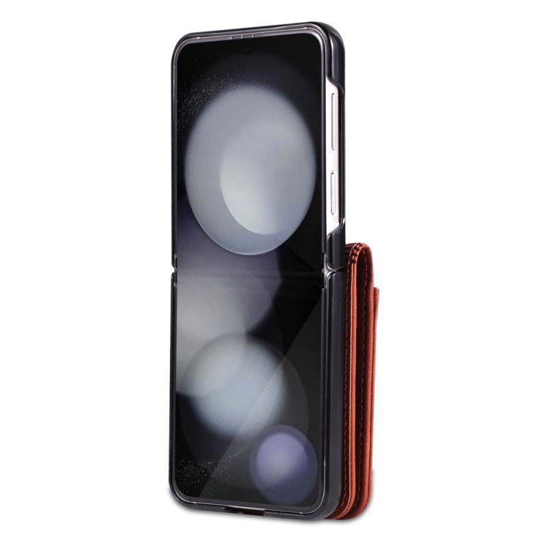 Κάλυμμα Samsung Galaxy Z Flip 7 Fe Θήκες Κινητών Θήκη Καρτών Azns Από Τεχνητό Δέρμα
