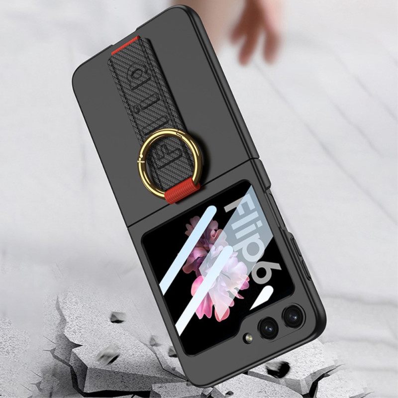 Κάλυμμα Samsung Galaxy Z Flip 7 Fe Θήκη Δαχτυλιδιού Και Λουράκι Gkk
