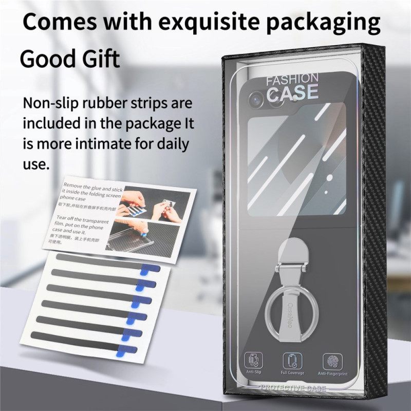 Κάλυμμα Samsung Galaxy Z Flip 7 Fe Θήκη Για Δαχτυλίδια Και Προστατευτικό Πίσω Οθόνης