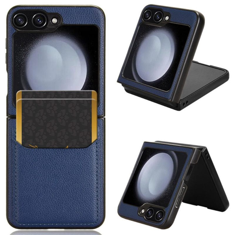 Κάλυμμα Samsung Galaxy Z Flip 7 Fe Θήκη Για Κάρτες Με Υφή Lychee