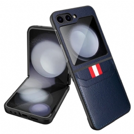 Κάλυμμα Samsung Galaxy Z Flip 7 Fe Θήκη Για Κάρτες Με Υφή Lychee