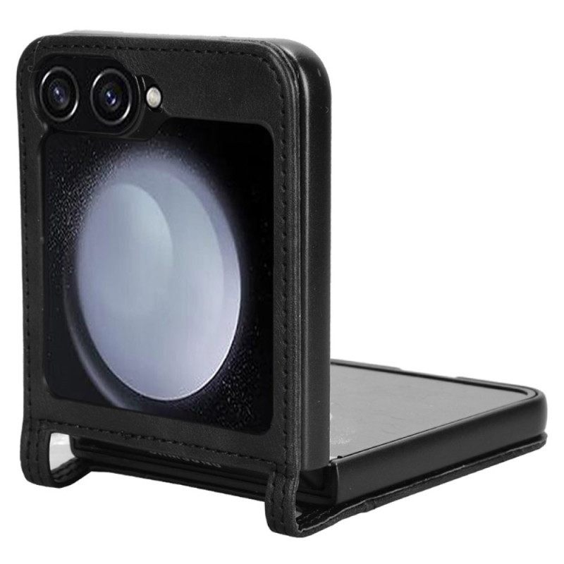 Κάλυμμα Samsung Galaxy Z Flip 7 Fe Θήκη Καρτών Σε Στυλ Ρετρό Δέρματος