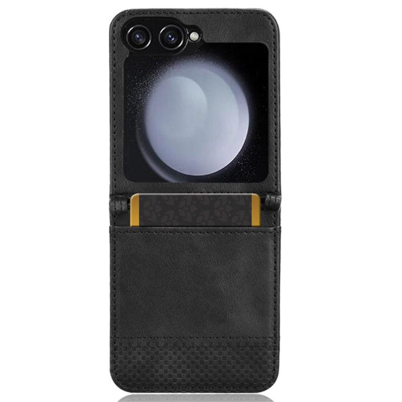 Κάλυμμα Samsung Galaxy Z Flip 7 Fe Θήκη Καρτών Σε Στυλ Ρετρό Δέρματος