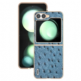 Κάλυμμα Samsung Galaxy Z Flip 7 Fe Υφή Στρουθοκαμήλου Σιλικόνης