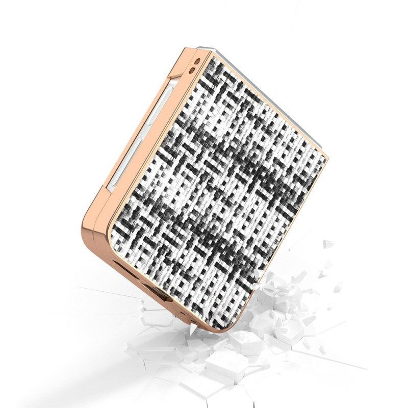 Κάλυμμα Samsung Galaxy Z Flip 7 Fe Υφή Τεχνητού Δέρματος Σιλικόνης