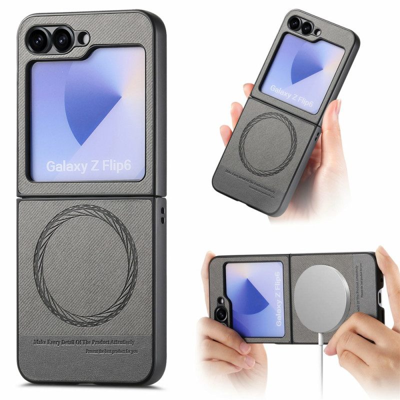 Κάλυμμα Samsung Galaxy Z Flip 7 Fe Υφή Τζιν Συμβατή Με Magsafe