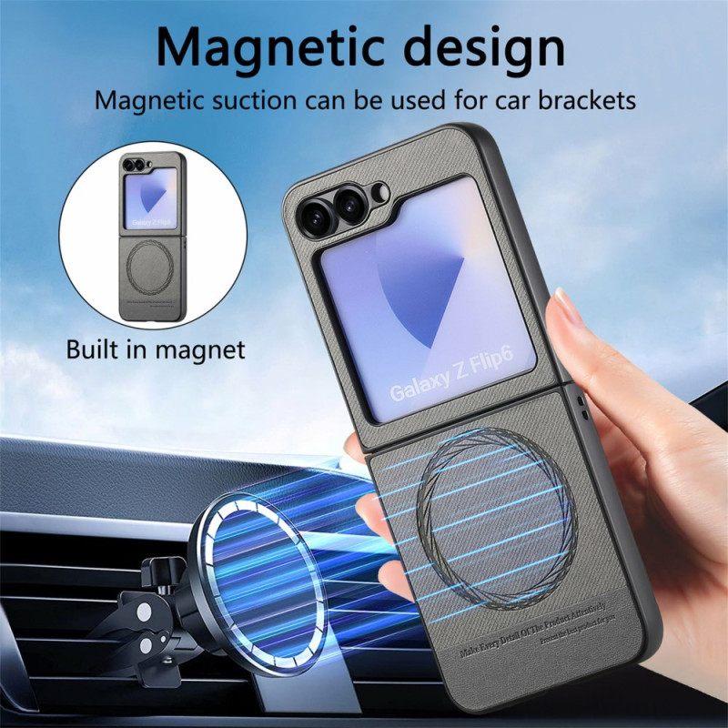 Κάλυμμα Samsung Galaxy Z Flip 7 Fe Υφή Τζιν Συμβατή Με Magsafe