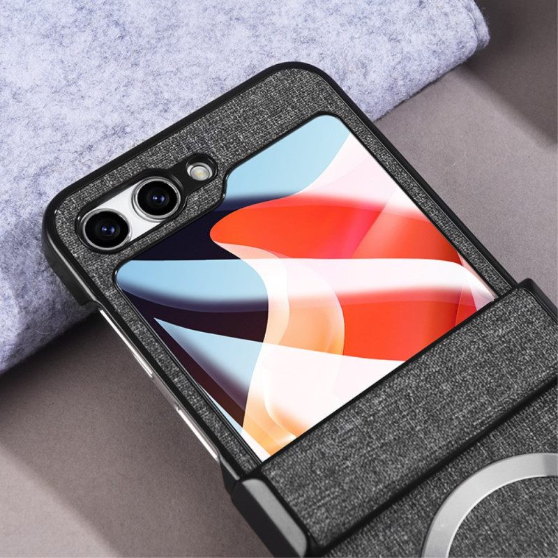 Κάλυμμα Samsung Galaxy Z Flip 7 Fe Υφή Υφάσματος Σιλικόνης