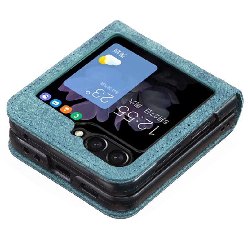 Κάλυμμα Samsung Galaxy Z Flip 7 Fe Ζωφόρος Από Τεχνητό Δέρμα