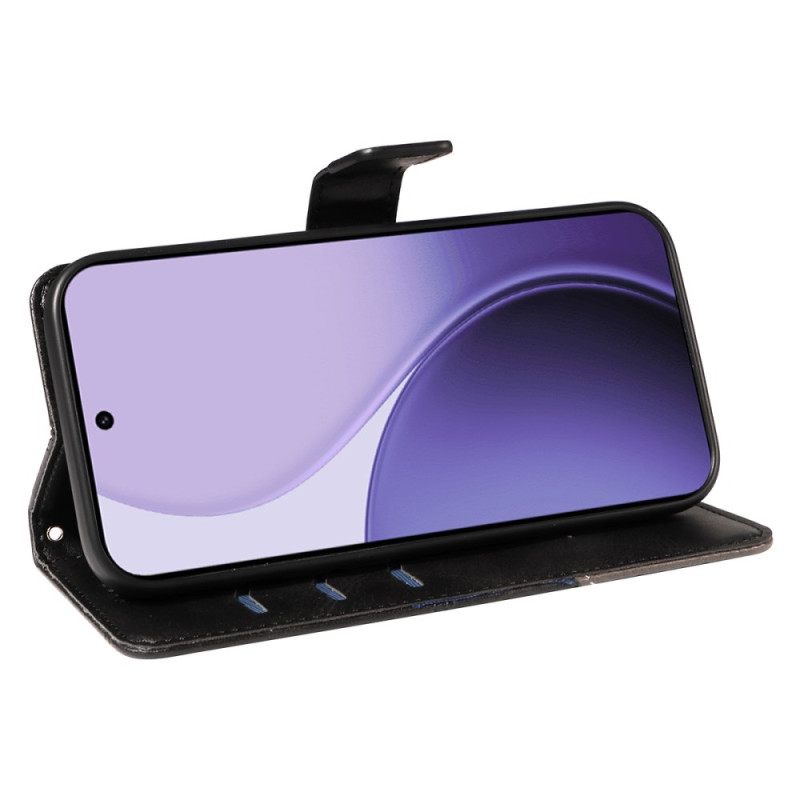 Δερματινη Θηκη Oppo Reno 14f 5g Δίχρωμες Γραμμές