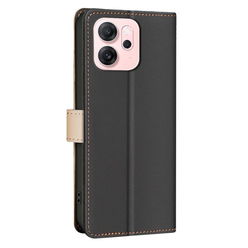 Δερματινη Θηκη Oppo Reno 14f 5g Δίχρωμο Binfen Color Σιλικόνης