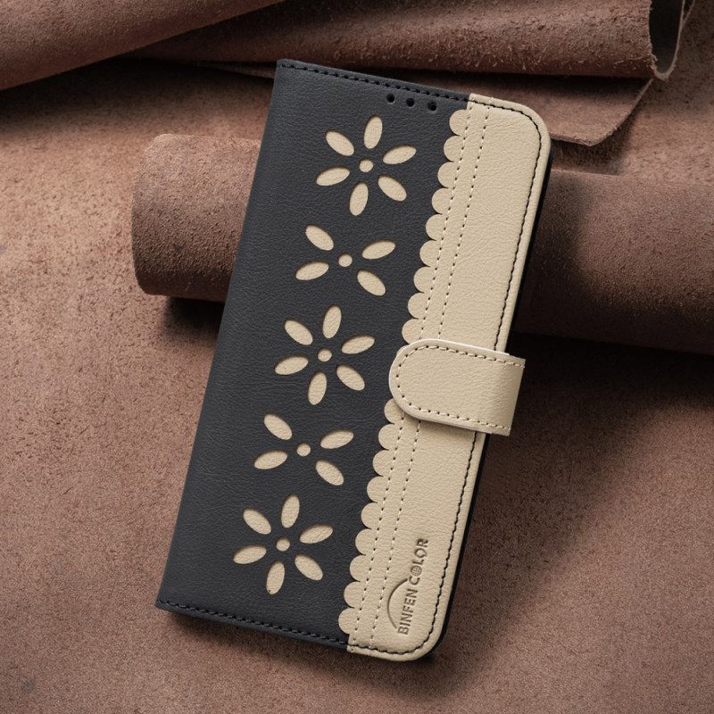 Δερματινη Θηκη Oppo Reno 14f 5g Λουλουδάτο Binfen Color