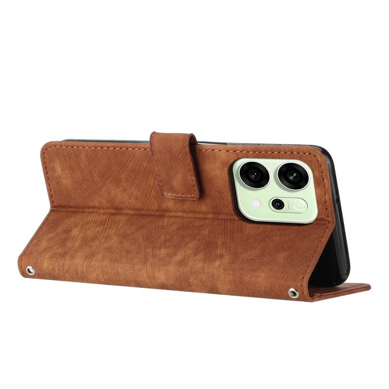 Δερματινη Θηκη Oppo Reno 14f 5g Ρετρό Σχέδιο Σιλικόνης