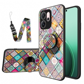 Κάλυμμα Oppo Reno 14f 5g Βάση Και Κορδόνι Patchwork