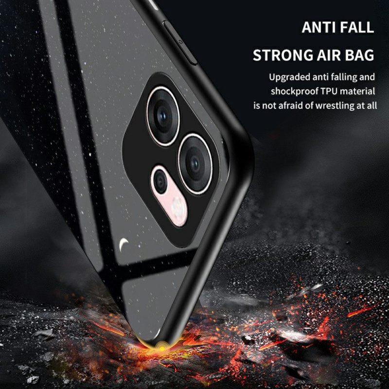 Κάλυμμα Oppo Reno 14f 5g Σκληρυμένο Γυαλί Ουρανού Σιλικόνης