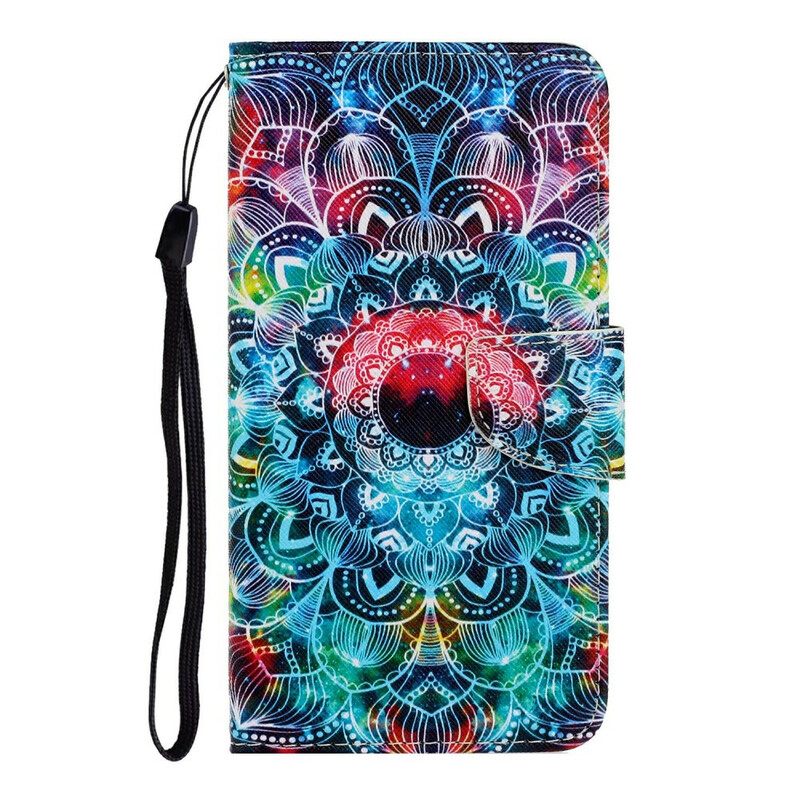 δερματινη θηκη Xiaomi Mi 10 / 10 Pro με κορδονι Αστραπιαία Strappy Mandala