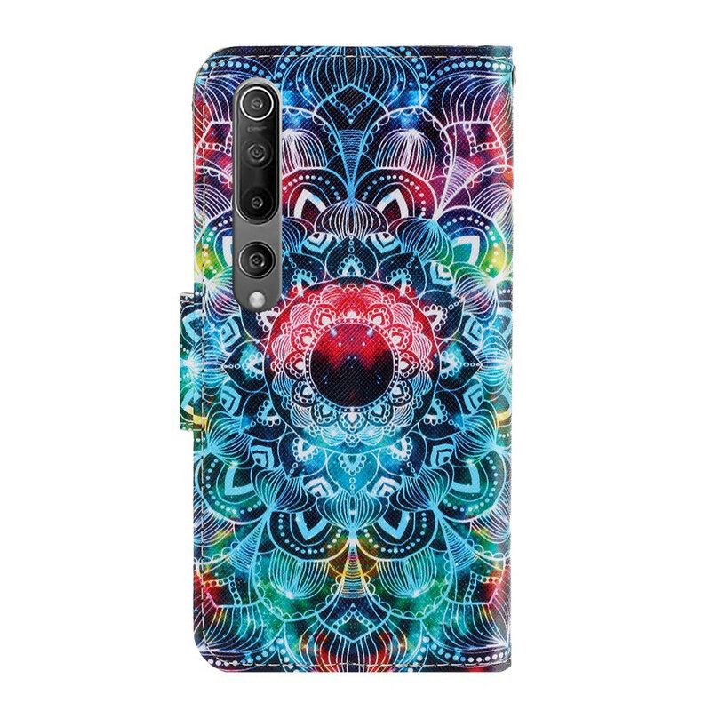 δερματινη θηκη Xiaomi Mi 10 / 10 Pro με κορδονι Αστραπιαία Strappy Mandala