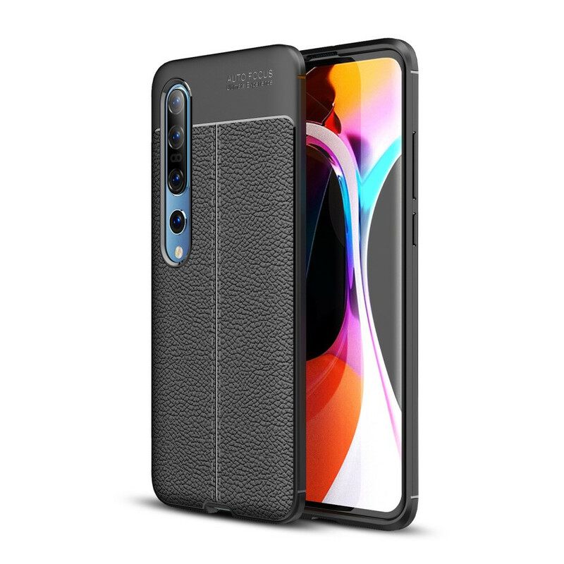 Θήκη Xiaomi Mi 10 / 10 Pro Δερμάτινο Εφέ Litchi Διπλής Γραμμής