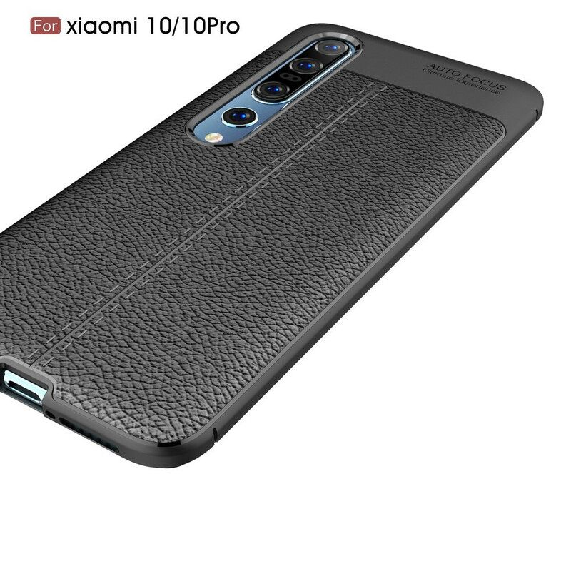 Θήκη Xiaomi Mi 10 / 10 Pro Δερμάτινο Εφέ Litchi Διπλής Γραμμής