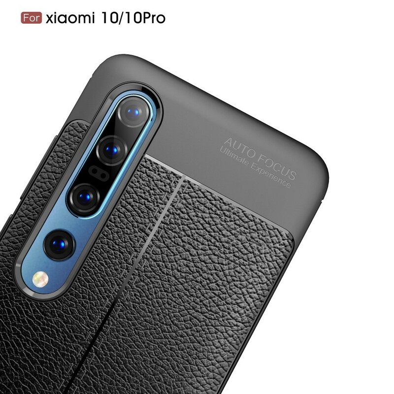 Θήκη Xiaomi Mi 10 / 10 Pro Δερμάτινο Εφέ Litchi Διπλής Γραμμής