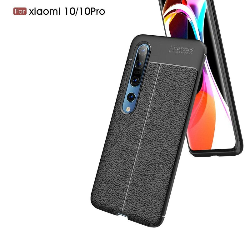Θήκη Xiaomi Mi 10 / 10 Pro Δερμάτινο Εφέ Litchi Διπλής Γραμμής