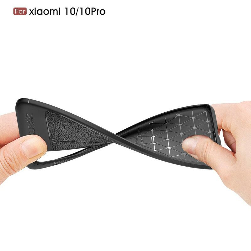 Θήκη Xiaomi Mi 10 / 10 Pro Δερμάτινο Εφέ Litchi Διπλής Γραμμής
