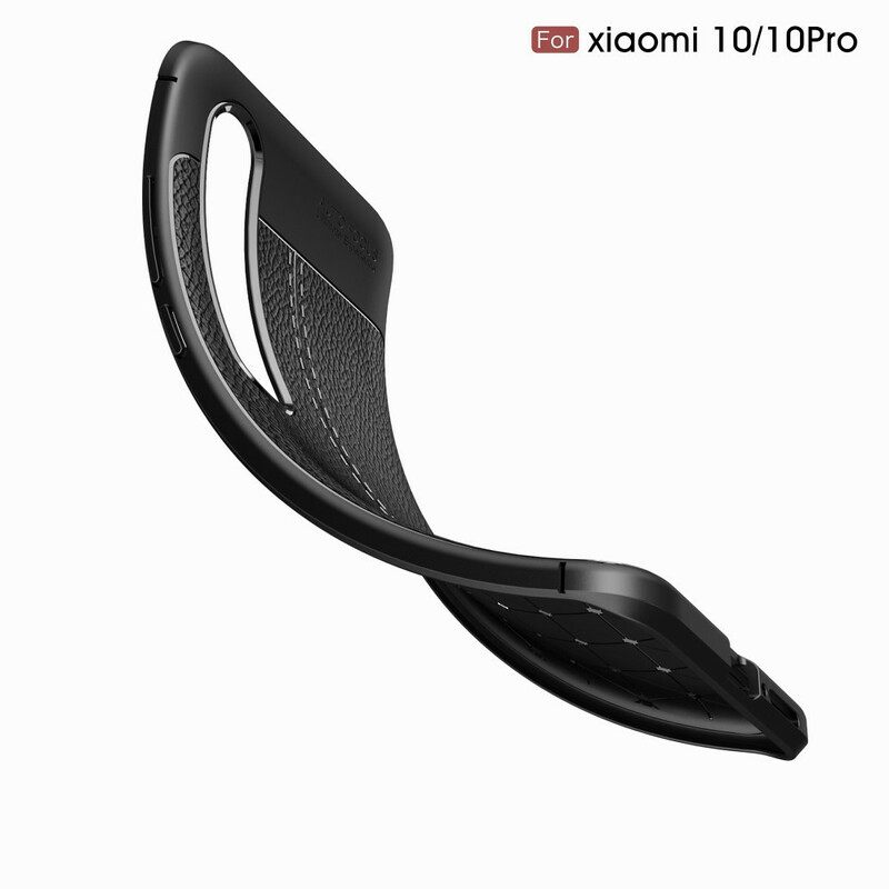 Θήκη Xiaomi Mi 10 / 10 Pro Δερμάτινο Εφέ Litchi Διπλής Γραμμής