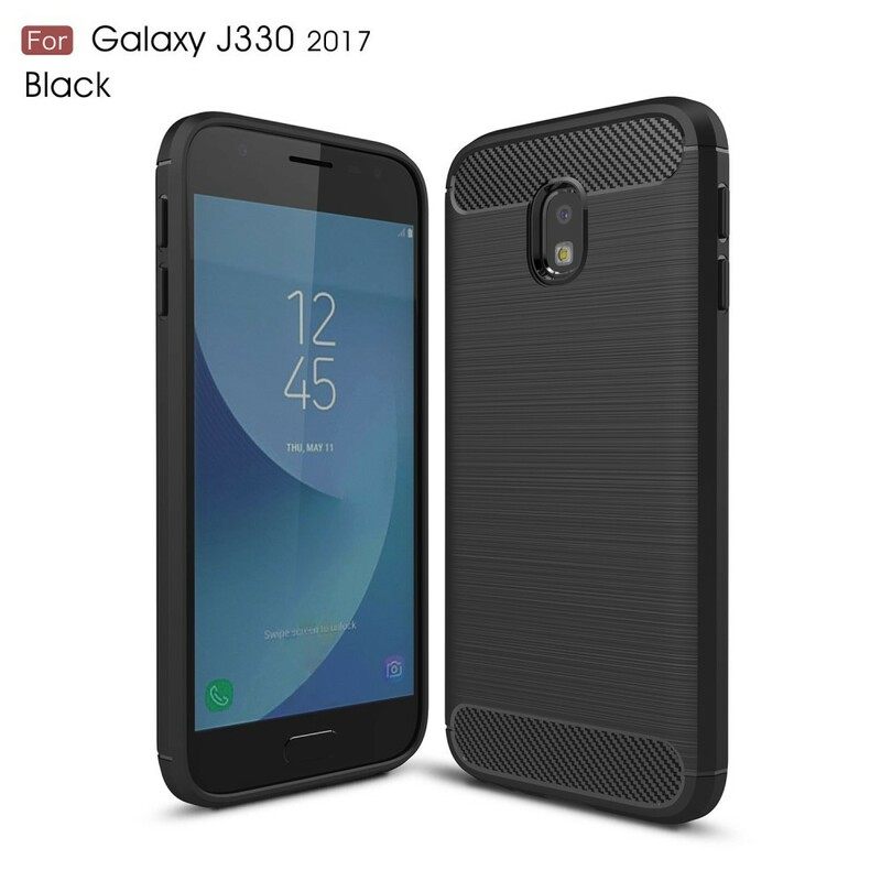 Θήκη Samsung Galaxy J3 2017 Βουρτσισμένη Ίνα Άνθρακα