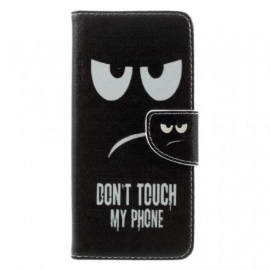 δερματινη θηκη Samsung Galaxy S8 Plus Μην Αγγίζετε Το Τηλέφωνό Μου