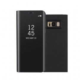 θηκη κινητου Samsung Galaxy S8 Plus Καθρέφτης Και Δερμάτινο Εφέ
