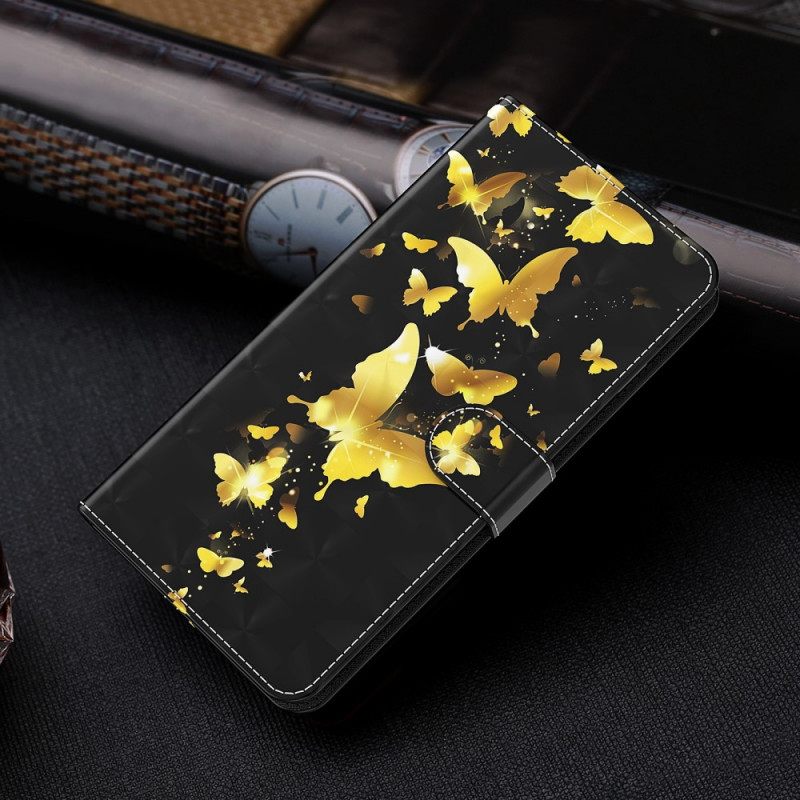 Κάλυμμα Moto G51 5G Κίτρινες Πεταλούδες
