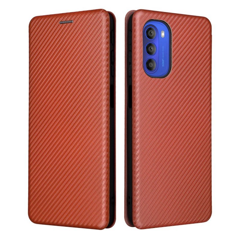 θηκη κινητου Moto G51 5G Θήκη Flip Έγχρωμη Σιλικόνη Άνθρακα