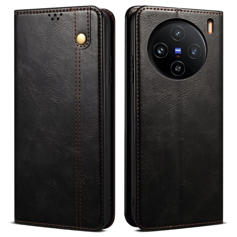 Δερματινη Θηκη Vivo X100 Pro Κερωμένο Δέρμα Με Τεχνητή Νοημοσύνη