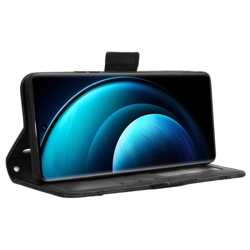 Δερματινη Θηκη Vivo X100 Pro Πολλαπλών Καρτών Σιλικόνης