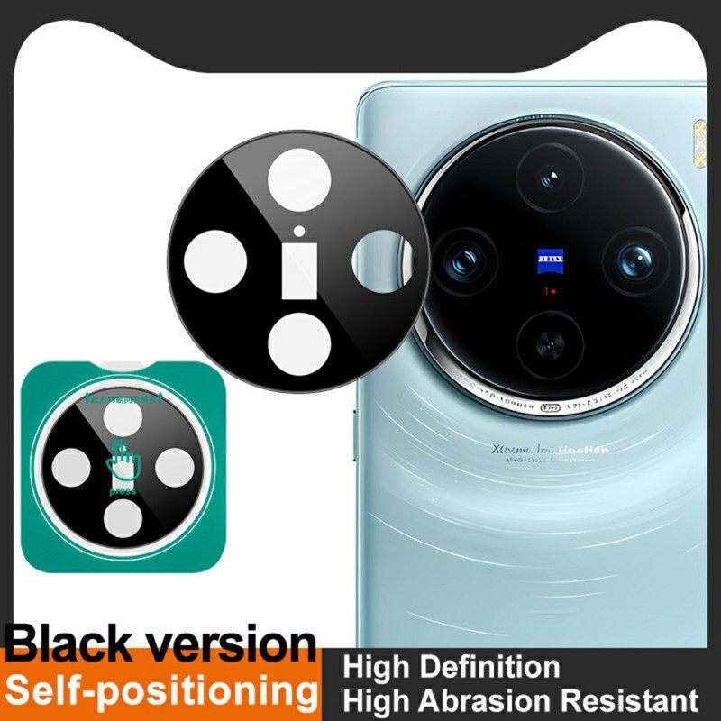 Προστατευτικό Φακού Από Σκληρυμένο Γυαλί Για Vivo X100 Pro Αυτορυθμιζόμενο Πλαίσιο (μαύρη Έκδοση)