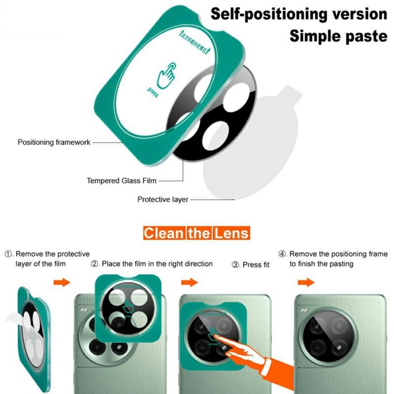 Προστατευτικό Φακού Από Σκληρυμένο Γυαλί Για Vivo X100 Pro Αυτορυθμιζόμενο Πλαίσιο (μαύρη Έκδοση)