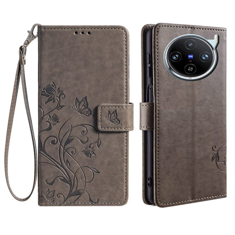 Θηκη Κινητου Vivo X100 Pro Θήκες Κινητών Λουλούδι Με Λουράκι