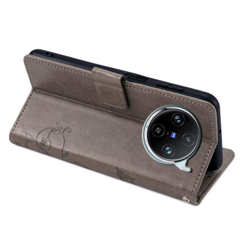 Θηκη Κινητου Vivo X100 Pro Θήκες Κινητών Λουλούδι Με Λουράκι